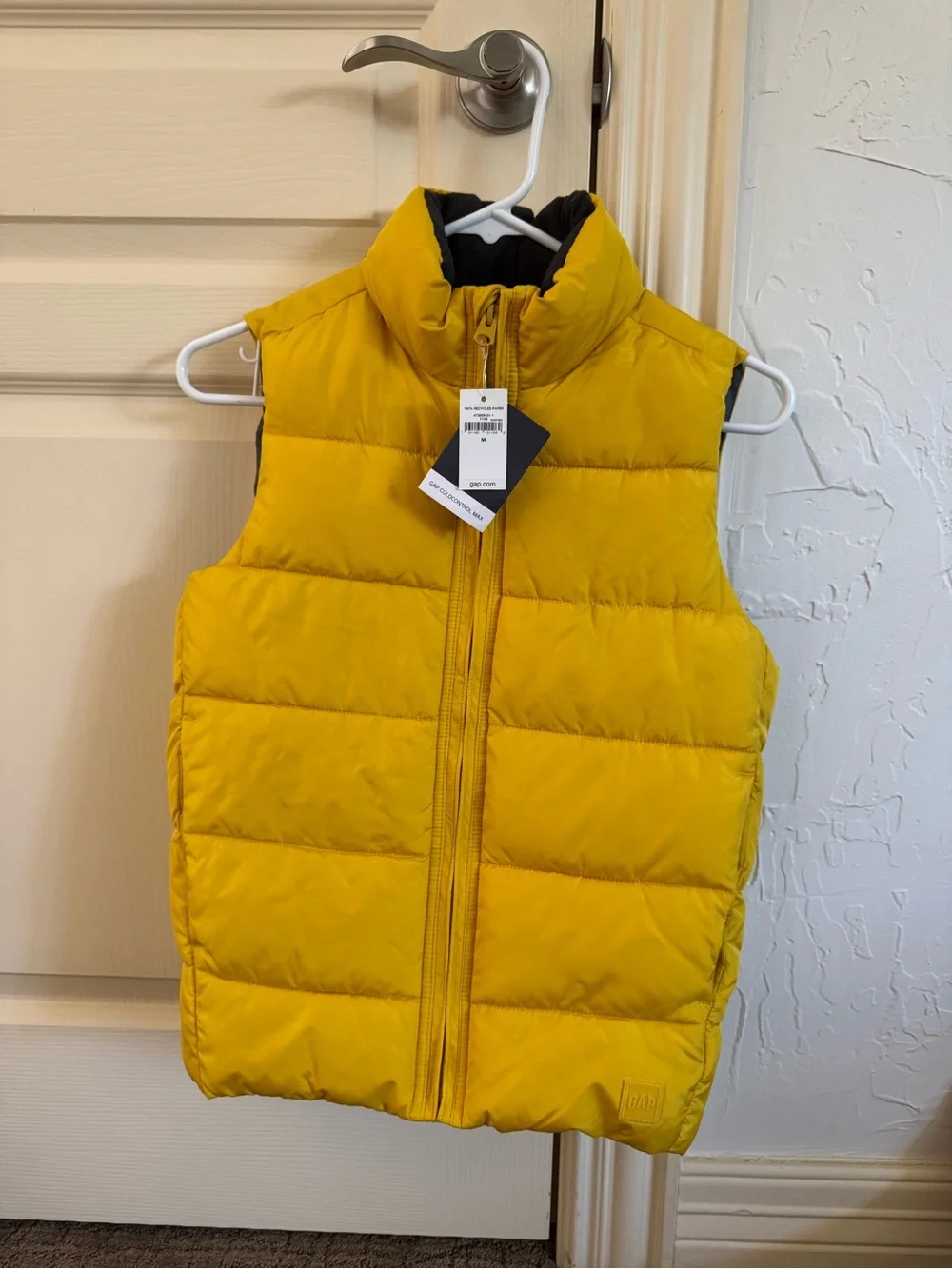 GAP Kids Mustard Yellow Quilted Puffer Vest